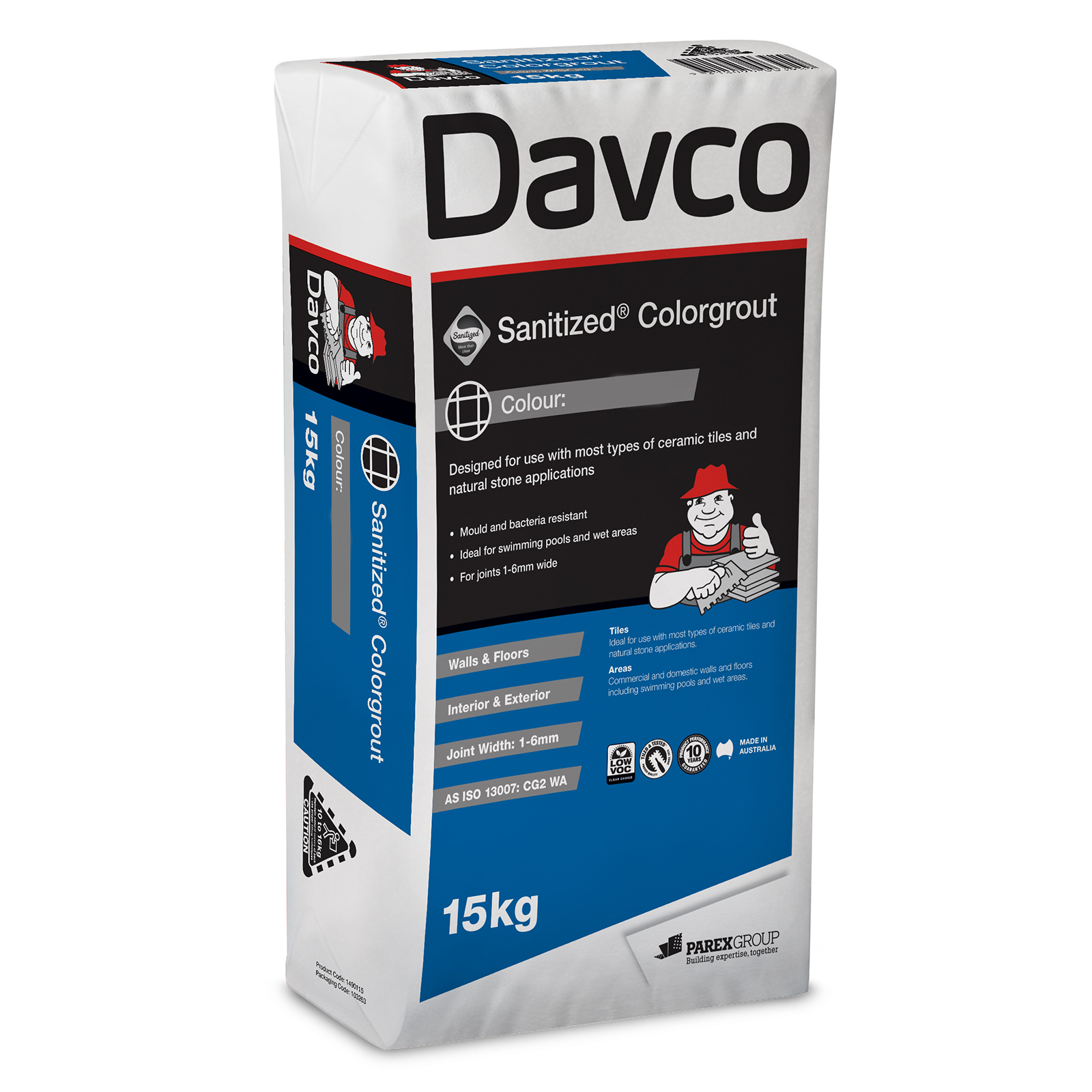 Davco Grout Colour Chart